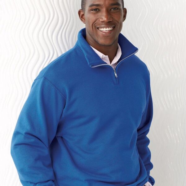 AGDATA - Nublend® Cadet Collar Quarter-Zip Sweatshirt Thumbnail