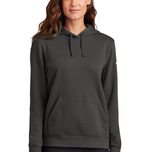 AGDATA - Women's Club Fleece Sleeve Swoosh Pullover Hoodie Thumbnail