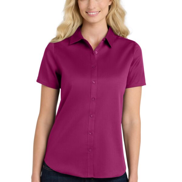 AGDATA - Women's Short Sleeve SuperPro React Twill Shirt Thumbnail